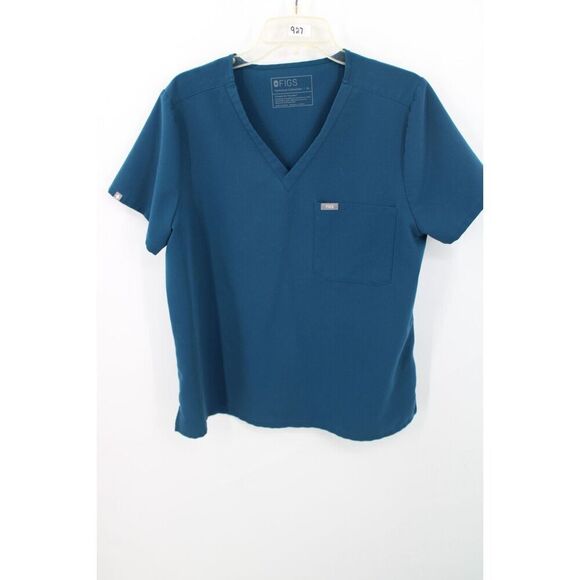 Figs Technical Collection CATARINA Scrub Top Women's OASIS Green Blue MEDIUM M - Picture 1 of 7
